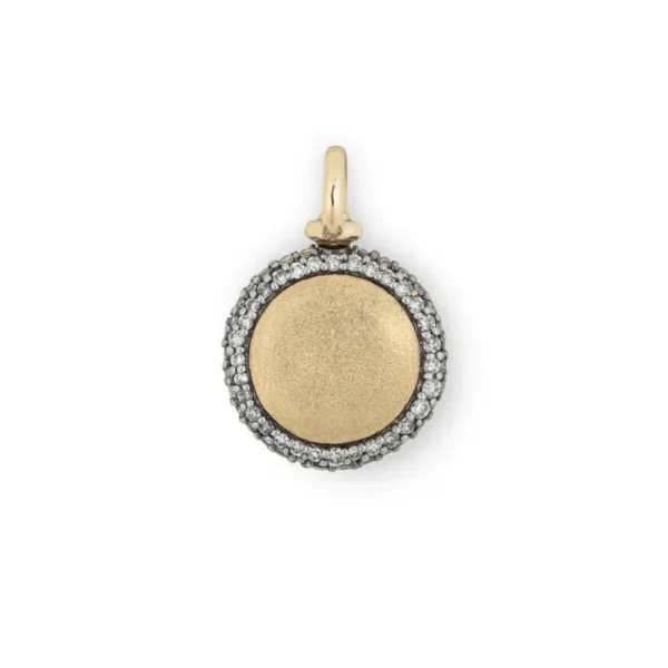 Lucy Delius White Diamond Pocket Watch Pendant