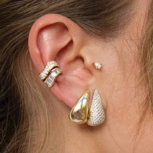 Anita Ko Yellow Gold Medium Claw Earrings