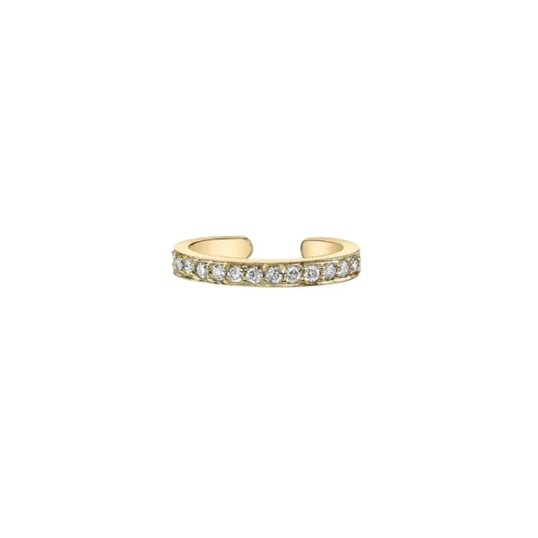 Anita Ko Yellow Gold Single Row Diamond Ear Cuff